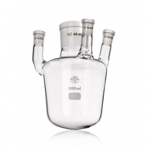 Bình cầu tròn bốn cổ có nhám 71/54; 29/32 và 14/23 6000ml Simax